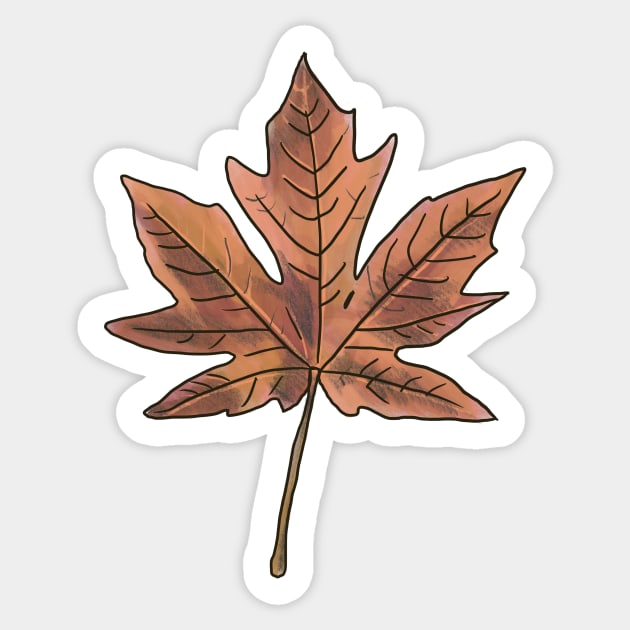 Maple Leaf Sticker by shehitsback